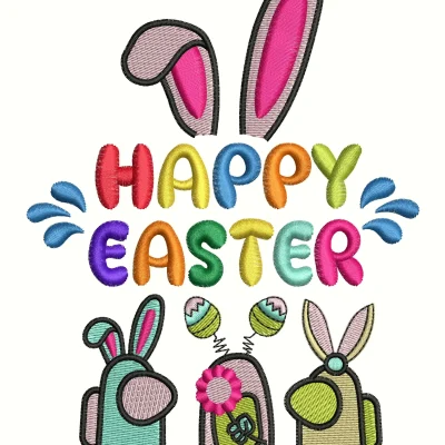 Happy Easter Embroidery | Amoung Us